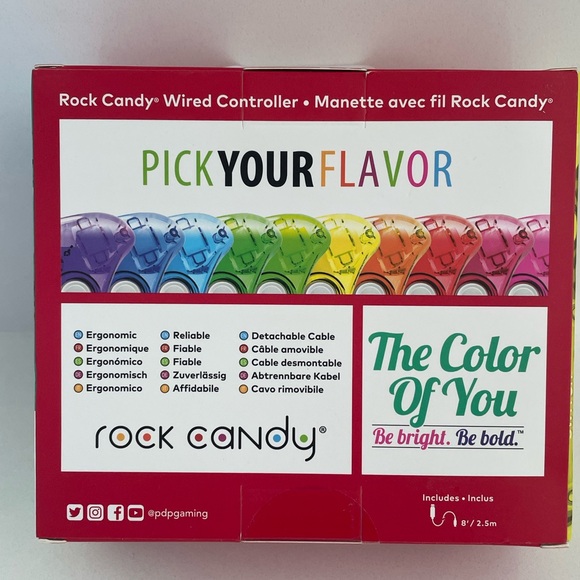 Nintendo Switch Wired Controller • Rock Candy • Cosmo Berry - Picture 10 of 11